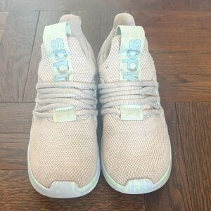 Adidas Light grey Sneakers with Aqua Details